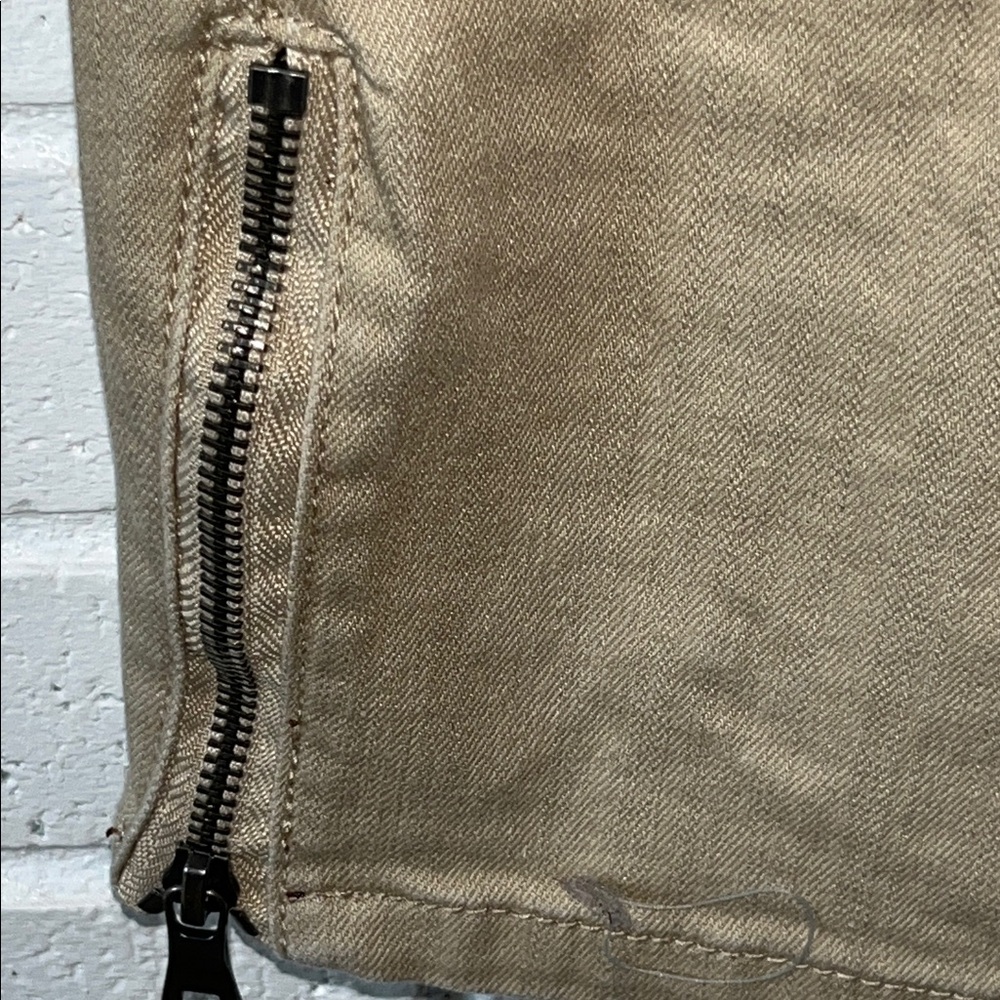 Smoke Rise Men's Slim Tapered Fit Bottom Zipper Cargo Pants 36x32 Khaki Edgy - Picture 7 of 15